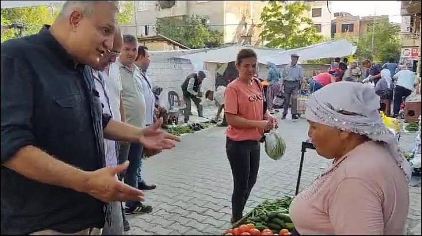 İYİ Parti Milletvekili Karakaş, Çine'de esnafın sorunlarını dinledi